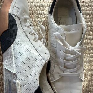 Stylish White and Black womens Sneakers